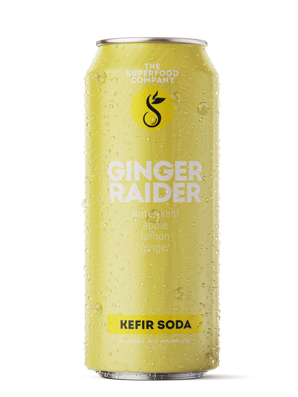 8-Pack of Ginger Raider Kefir Soda