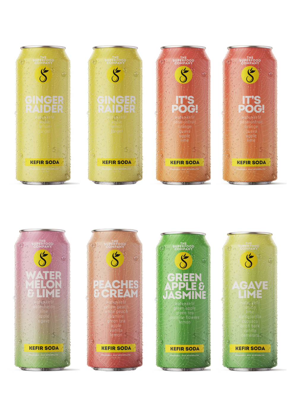 8-Pack Kefir Soda Mix – The Superfood Company