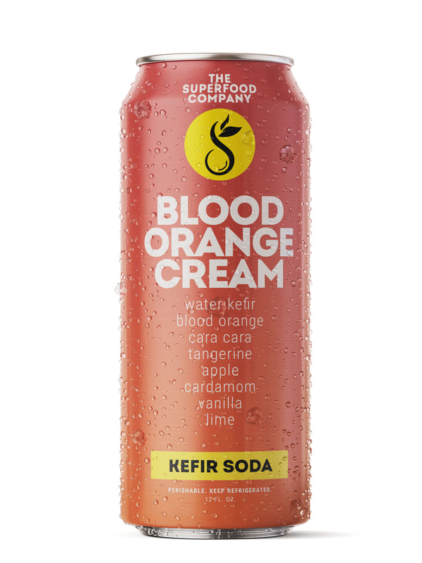 8-Pack Blood Orange Cream Kefir Soda