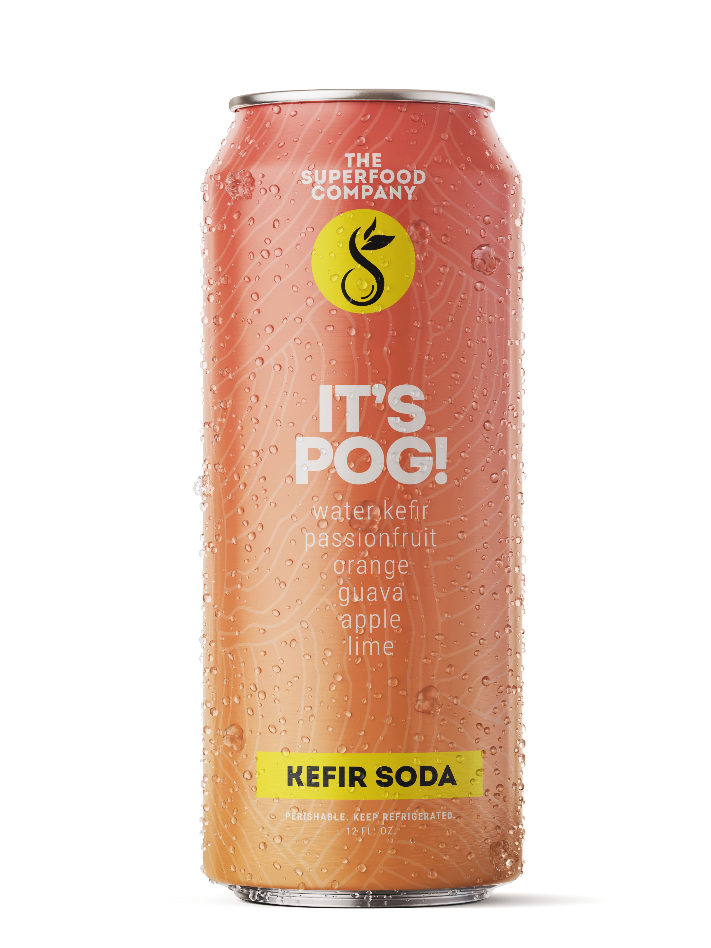 8Pack of Its POG! Kefir Soda The Superfood Company
