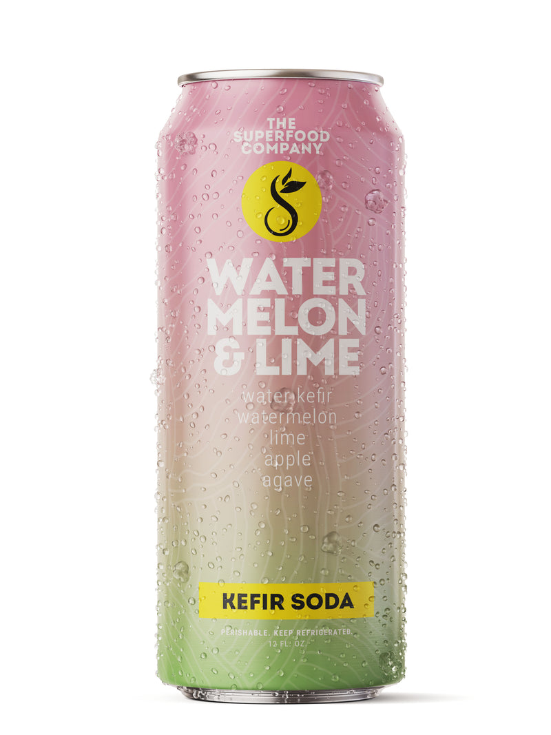 8-Pack of Watermelon & Lime Kefir Soda